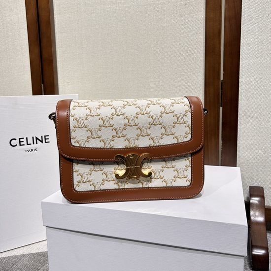 Celine Triomphe Canvas Medium Handbag 191242