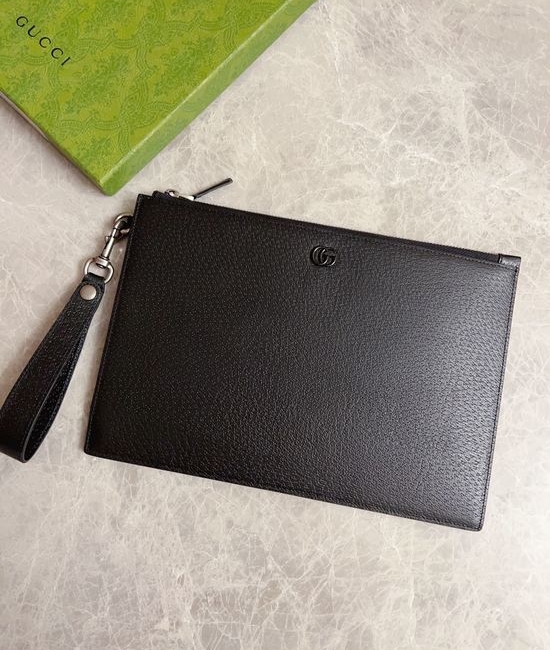 Gucci Wallet Grained Leather Clutch Bag 475317