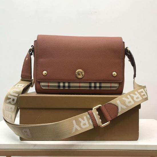 Burberry Vintage Check Grain Leather Crossbody Bag 80211101