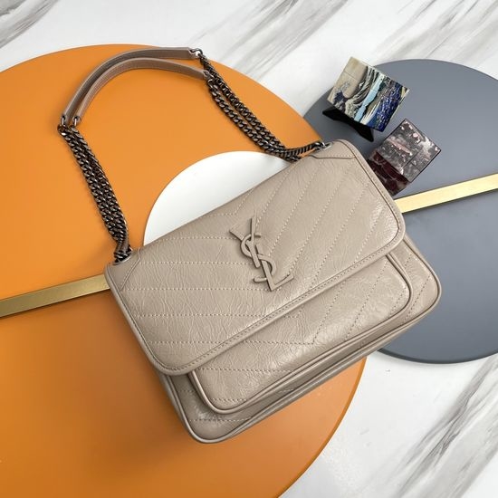 Yves Saint Laurent YSL Niki Retro Leather Chain Shoulder Bag 498894