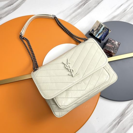 Yves Saint Laurent YSL Niki Retro Leather Chain Shoulder Bag 498894