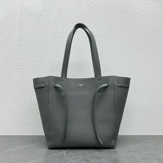 Celine Cabas Phantom Drawstring Tote Bag Grey 189023