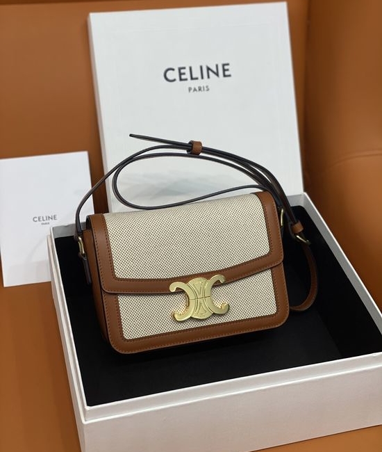 Celine Triomphe Canvas Medium Shoulder Bag 188423