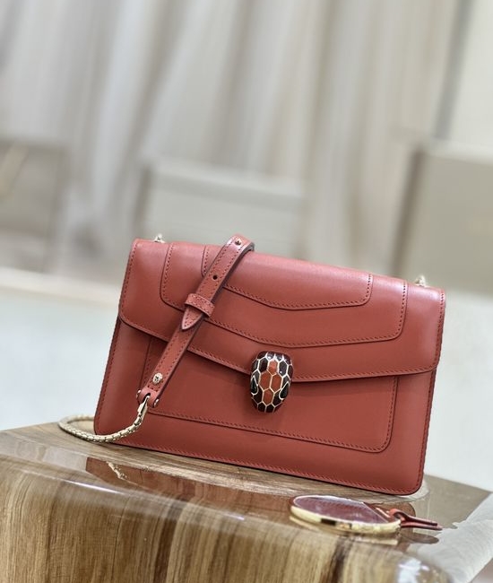 Bvlgari Serpenti Forever Enamel Clasp Crossbody Bag 38102