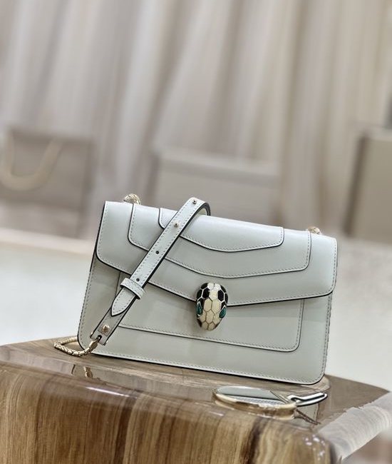 Bvlgari Serpenti Forever Classic White Crossbody 38102