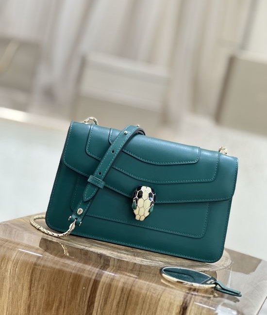 Bvlgari Serpenti Forever Emerald Green Clutch 38102