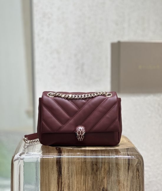 Bvlgari Geometric Leather Crossbody Bag 287993