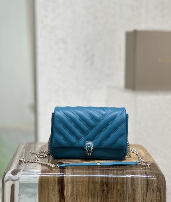 Bvlgari Serpenti Cabocho Mini Leather Chain Bag 288760