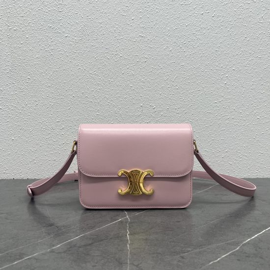 Celine Triomphe Light Pink Everyday Crossbody Bag 16539