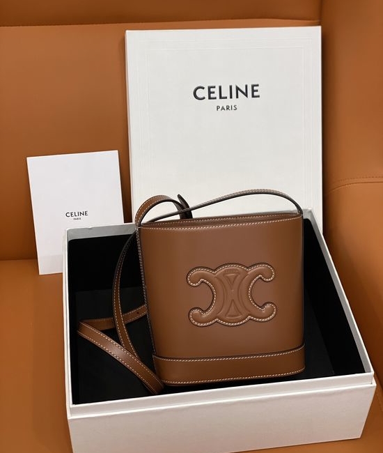 Celine CUIR TRIOMPHE Mini Bucket Bag 10L433