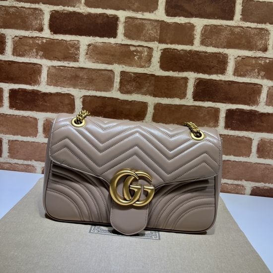 Gucci Milk Tea Leather Handbag 443496