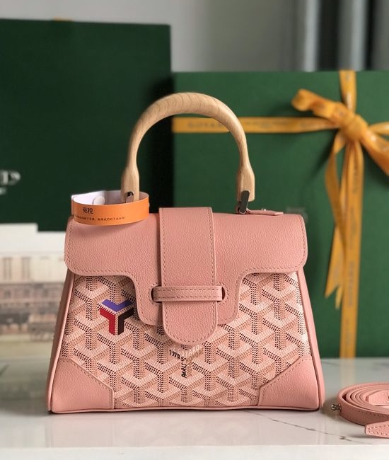 Goyard Saigon Mini Leather Top Handle Bag 020164