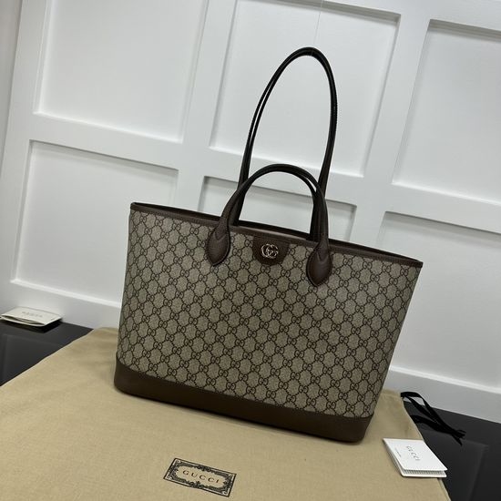 Gucci Large Handbag Apricot Brown 739730