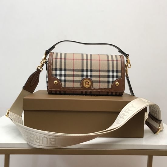 Burberry Check Leather Trim Mini Bag 80661651