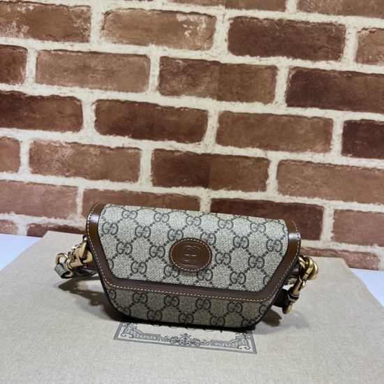 Gucci Brown Leather Shoulder Bag 723762