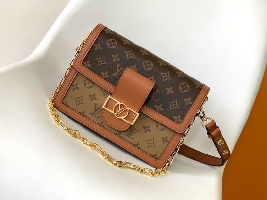 Louis Vuitton LV Dauphine Medium Canvas Handbag M45958
