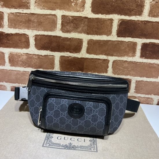 Gucci Black Coated Canvas Clutch Bag 733240