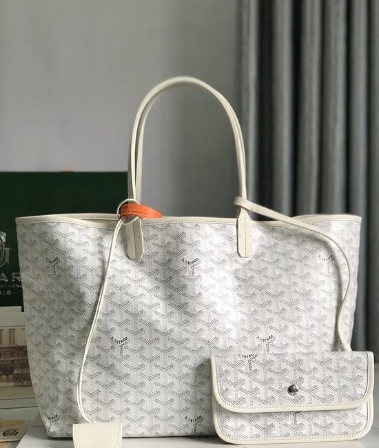 Goyard Canvas Leather Tote Bag 020184