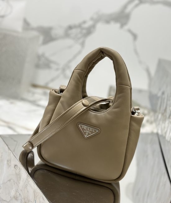 Prada Mini Lambskin Basket Bag 1BA359
