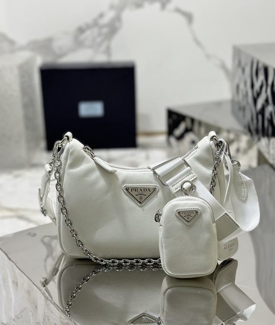 Prada Lambskin Shoulder Bag 1BH204