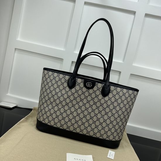 Gucci Large Handbag Blue Coated 739730