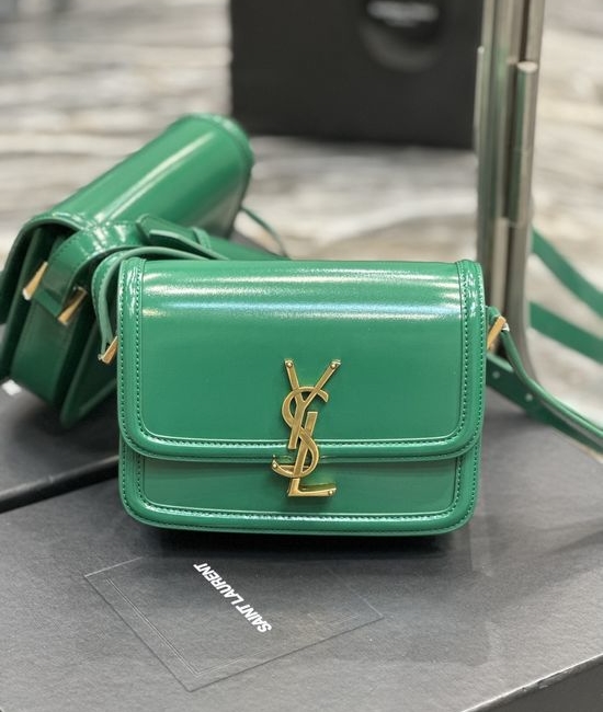 Yves Saint Laurent YSL Solferino Shiny Patent Leather Bag 634306