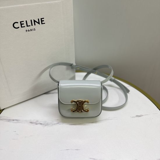 Celine Mini Soft Blue Crossbody Earphone Bag 101512