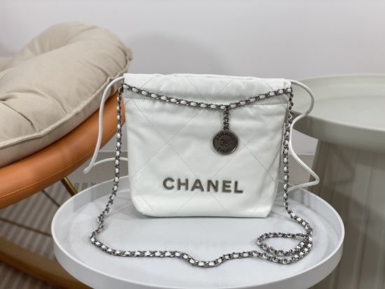 Chanel Mini Shopping Calfskin Double Chain Bag 3980