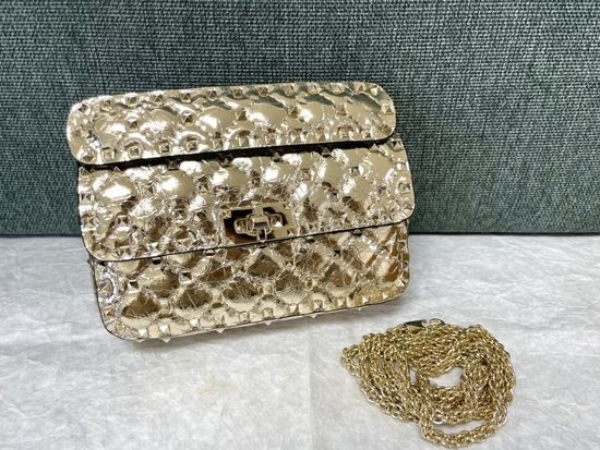 Valentino Studded Lambskin Handbag 0123