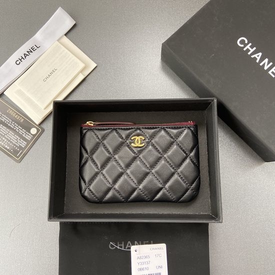 Chanel Lambskin Leather Wallet A82365