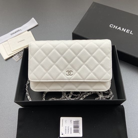 Chanel Wallet Grained Calfskin Leather Wallet A33814