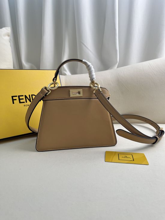 Fendi Peekaboo ISeeU Petite Lambskin Handbag 0228