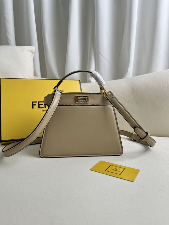 Fendi Peekaboo ISeeU Petite Light Blue Nappa Leather 0228