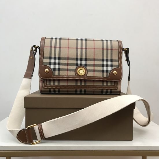 Burberry Note Check Shoulder Bag 80557482
