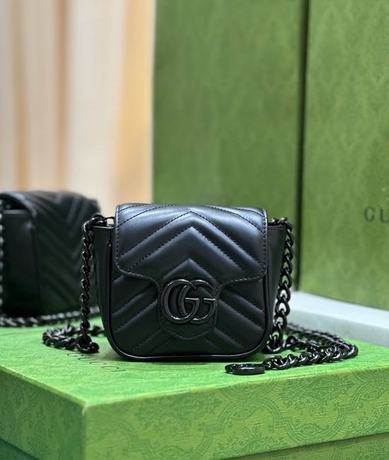 Gucci GG Marmont Quilted Leather Belt Bag 739599