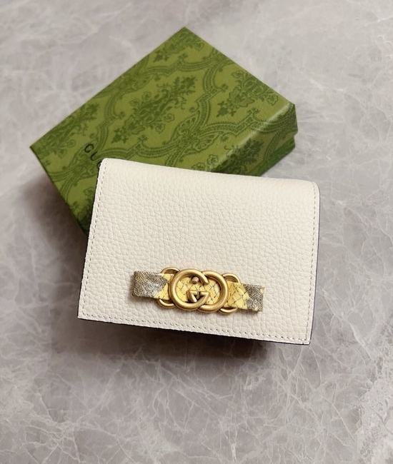 Gucci Bow Interlocking G Python Leather Wallet 746059