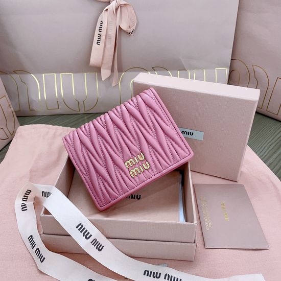 Miu Miu Pocket Wallet Lambskin Small Wallet 5MV204
