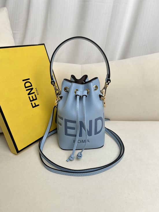 Fendi Mon Tresor Mini Leather Bucket Bag 226