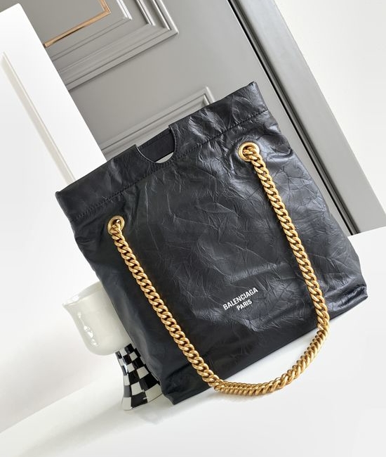 Balenciaga Crush Small Gold Hardware Messenger Bag 7851