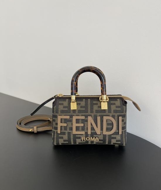 Fendi ByTheWay Mini Tortoiseshell Handle Pillow Bag 067