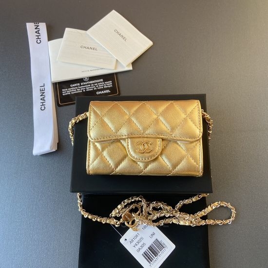 Chanel Chain Card Holder A81081