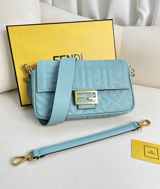 Fendi Baguette Nappa Leather Medium Bag 211