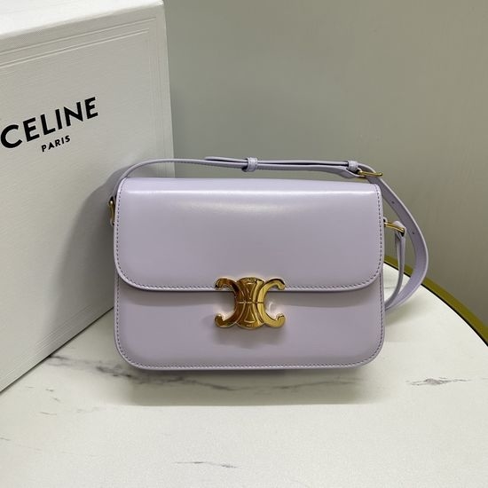 Celine Triomphe Shoulder Bag Lambskin Lining 187363