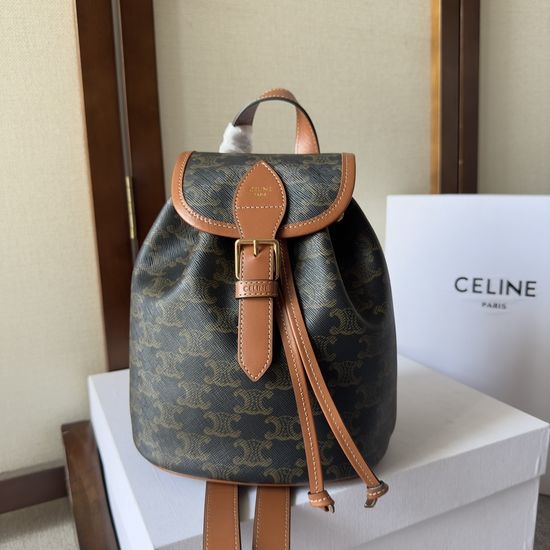 Celine Folco Mini Backpack Triomphe Canvas 197662