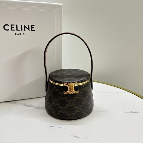 Celine Cylinder Box Bag Elegant Handbag 111353