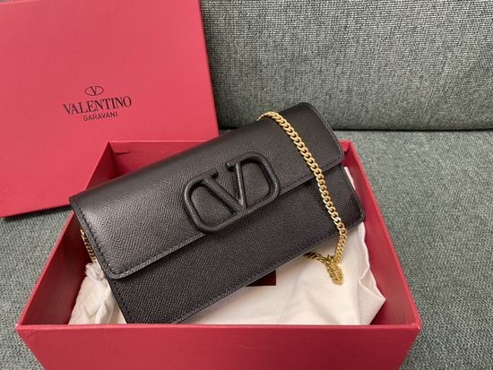 Valentino VLogo Signature Grainy Calfskin Clutch 0093