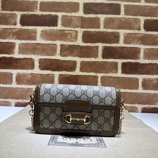 Gucci Handbag Original Leather Brown 752002