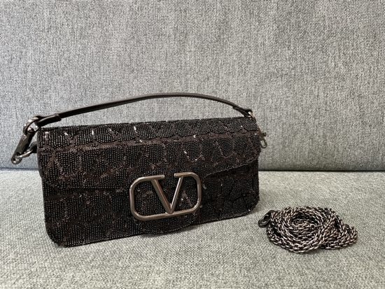 Valentino Garavani MINILOC Gun Black Handbag 1133