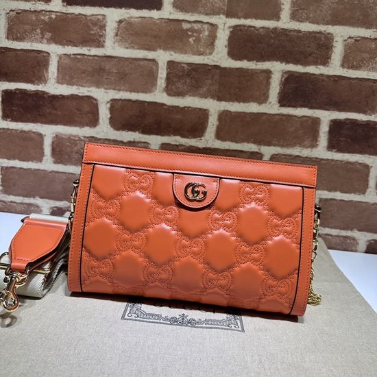 Gucci Orange Embroidered G Tote 702200