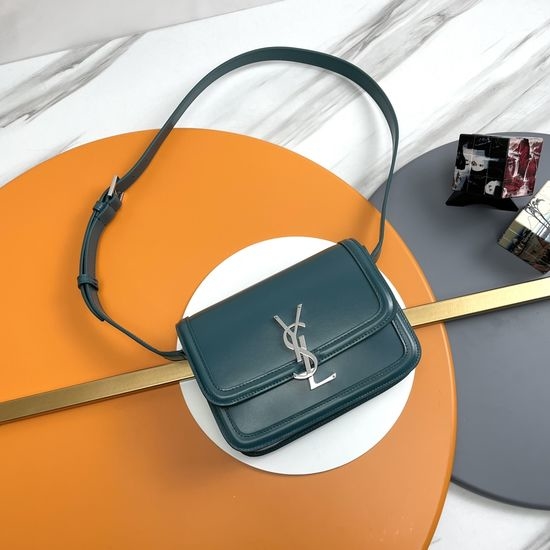 Yves Saint Laurent YSL Solferino Textured Leather Shoulder Bag 634306.Zx